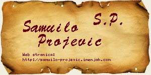 Samuilo Projević vizit kartica